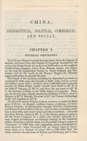 Chapter I. Physical geography