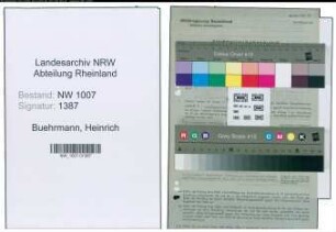 Entnazifizierung Heinrich Buehrmann , geb. 08.01.1881 (Reg.Baumeister)