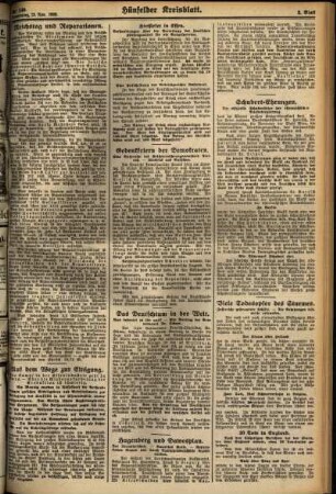 Zweite Ausgabe vom Donnerstag, den 22. November 1928.