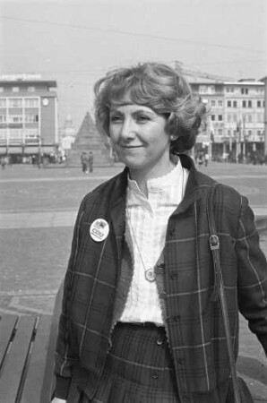 Karlsruher CDU-Kandidatin für den Wahlkreis-Ost bei der Landtagswahl Baden-Württemberg am 25. März 1984 Landtagsabgeordnete Barbara Schäfer