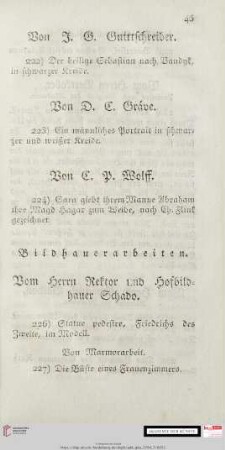 Bildhauerarbeiten