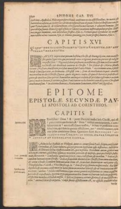 Epitome Epistolae Secundae Pauli Apostoli Ad Corinthios.