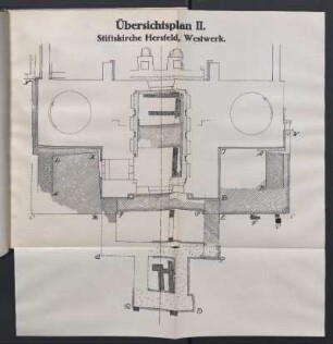 Übersichtsplan II. Stiftskirche Hersfeld, Westwerk.