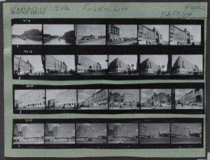 Straßenansichten. Berlin, Mitte, Friedrichstraße/Schiffbauerdamm/Johannisstraße