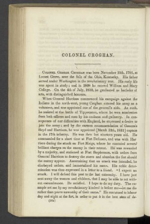 Colonel Croghan