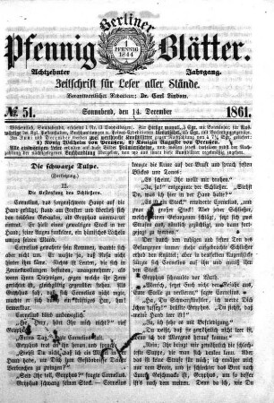 No. 51, Sonnabend, den 14. December