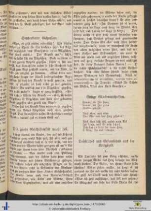 Tröstliches und Erfreuliches aus der Kriegszeit.