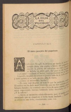 Capítulo XLV - El único pasajero del paquebote