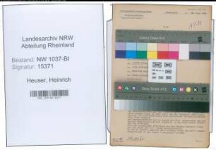 Entnazifizierung Heinrich Heuser , geb. 02.09.1892 (Polizeibeamter)
