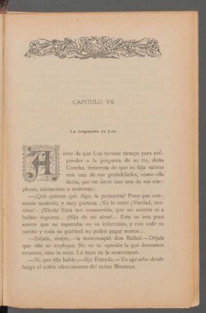 Capítulo VII - La respuesta de Luz