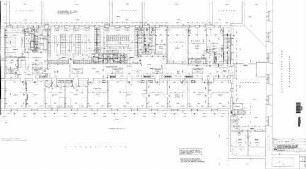 Stuttgart Hbf: EG zw. Große Schalterhalle-Mitteleingang Grundriss Geschoß über den Arkaden
