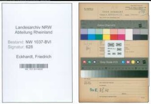 Entnazifizierung Friedrich Eckhardt , geb. 02.02.1893 (Buchhalter)