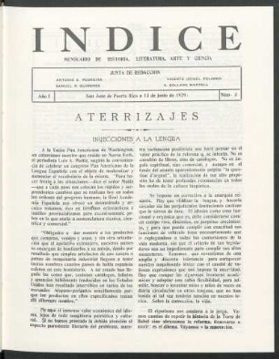 Año I, : núm. 3, 13 de junio de 1929