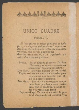 Único cuadro.