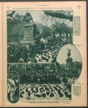 Celebración de la independencia de Chile [Fotografías]