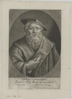 Bildnis des Ianus Cornarius