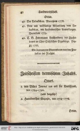 Zeitschriften vermischten Inhalts