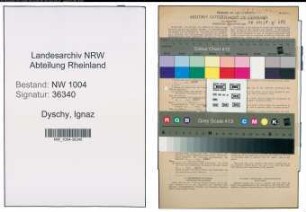 Entnazifizierung Ignaz Dyschy , geb. 23.07.1892 (Heizer)