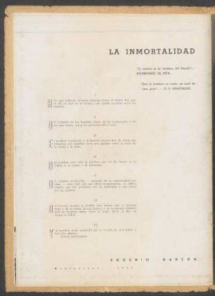 La inmortalidad