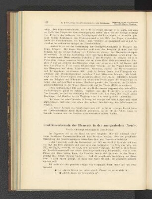 Reaktionsschemata der Elemente in der anorganischen Chemie.