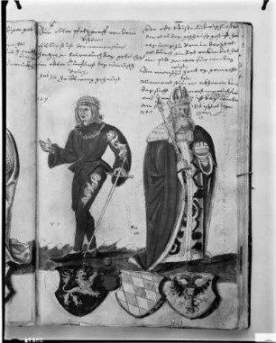 Baden-Baden Buch mit Kostümfiguren, Aquarelle (16. Jahrhunders)