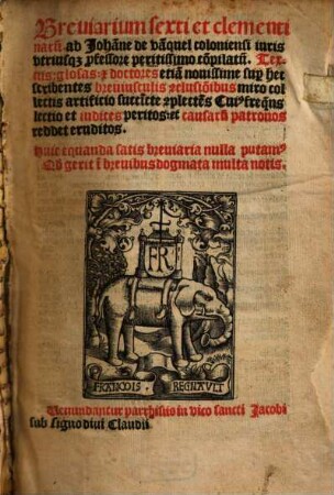 Breviarium sexti et clementinarum