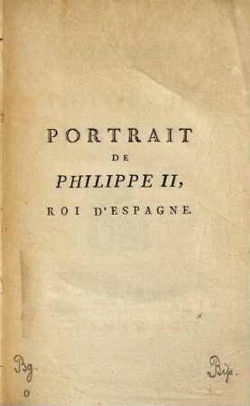 Portrait De Philippe II, Roi D'Espagne