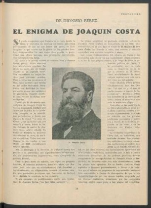 De Dionisio Pérez - "El enigma de Joaquín Costa"