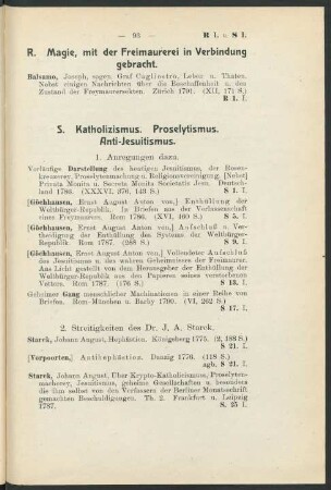S. Katholizismus. Proselytismus. Anti-Jesuitismus.
