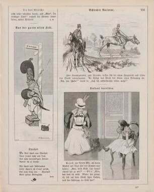 "Aus der guten alten Zeit" "Schlechte Ausrede" "Enfant terrible"