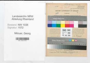Entnazifizierung Georg Milzner , geb. 01.01.1919 (Arzt)