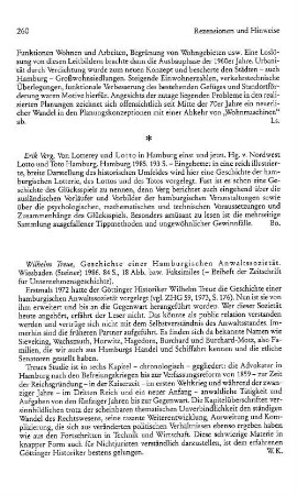 Treue, Wilhelm :: Geschichte einer Hamburgischen Anwaltssozietät, von der Gründung der Kanzlei im Jahre 1822 bis zur Gegenwart, (Zeitschrift für Unternehmensgeschichte, Beiheft, 48) : Wiesbaden, Steiner, 1986