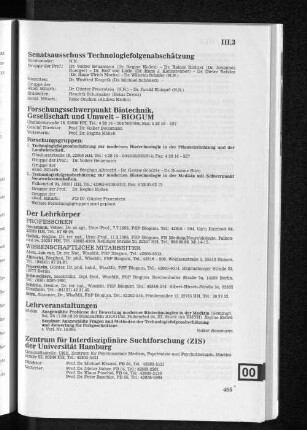 Zentrum für Interdisziplinäre Suchtforschung (ZIS) der Universität Hamburg
