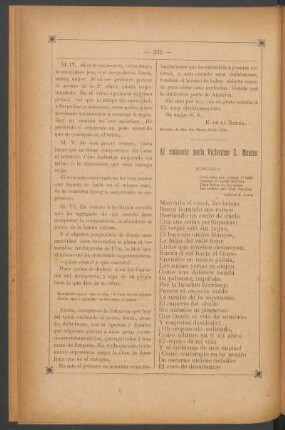 Al eminente poeta Victoriano E. Montes : Elegíaca