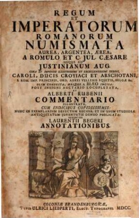 Regum et imperatorum romanorum numismata aurea
