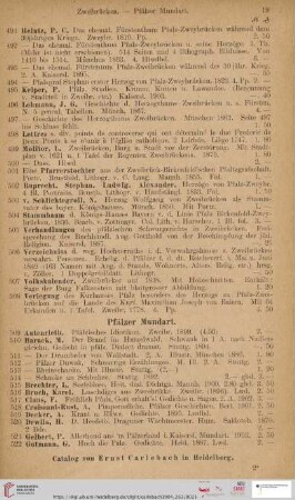 Pfälzer Mundart (Nr. 509 - 555)