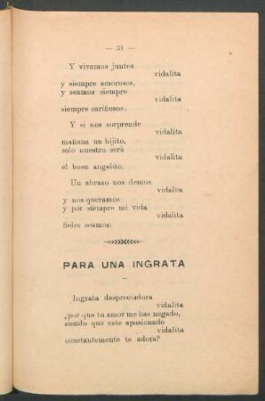 Para una ingrata