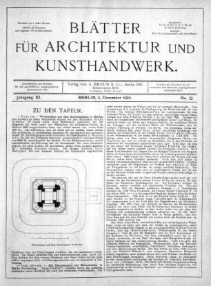 No. 12, 1. Dezember 1890