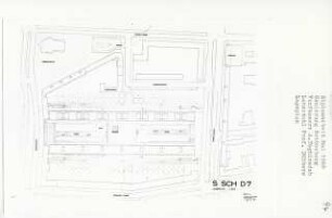 Sanierung Schöneberg, Berlin-Schöneberg (Diplomarbeit bei Kurt Dübbers): Lageplan 1:500