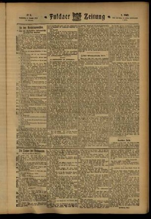 Zweite Ausgabe vom Donnerstag, den 04. Januar 1912.
