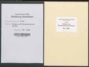 Fixation der ungewissen Gefälle (Sterbefälle, Weinkäufe etc.) der Eigenbehörigen und Erbpächter der Stadt Herford - Band 1