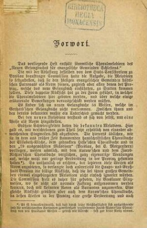 Choralmelodieen zum Gesangbuch für evangelische Gemeinden Schlesiens