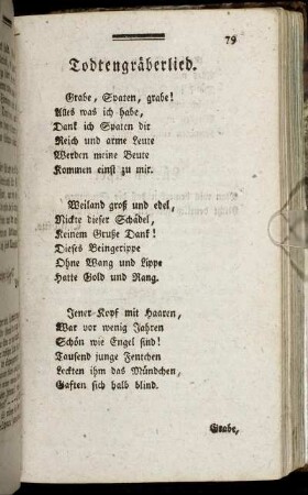 Todtengräberlied - Entdeckung von Amerika. Fortsetzung