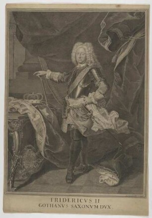 Bildnis des Fridericvs II von Sachsen-Gotha