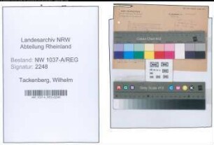 Entnazifizierung Wilhelm Tackenberg , geb. 00.00.0000 ()
