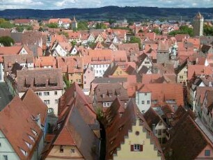 Rothenburg ob der Tauber: Stadtansicht Altstadt