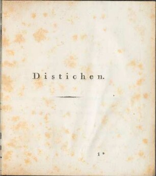 Distichen.