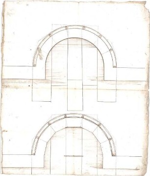 ohne Verfasserangabe; Nürnberg (Bayern); Fleischbrücke - Brückenerker (Grundrisse)