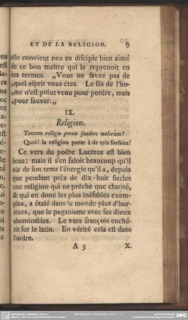 IX. Religion