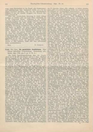 493-495 [Rezension] Funk, Franz Xaver, Die apostolischen Konstitutionen
